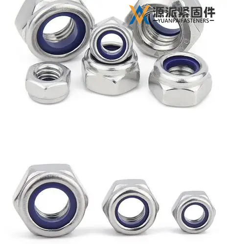 Hexagon lock nuts with non-metallic insert   GB/T 889.1-2015  GB/T 889.2-2016 DIN 985 DIN 982 ISO 7040 thumbnail 4