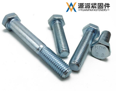 Hex Bolt, Blue White Zinc Plated