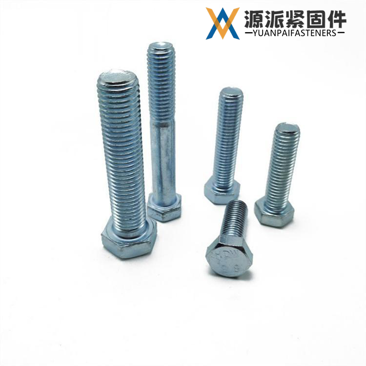 Hex Bolt, Blue White Zinc Plated thumbnail 7