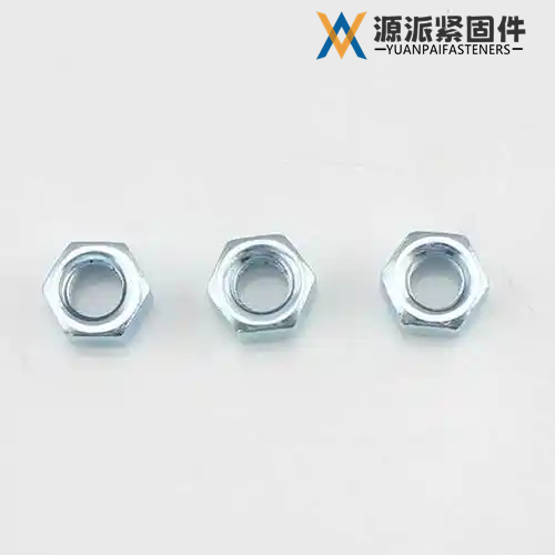 Hexagon Nut with Blue White Electroplated Zinc Surface Finish thumbnail 2