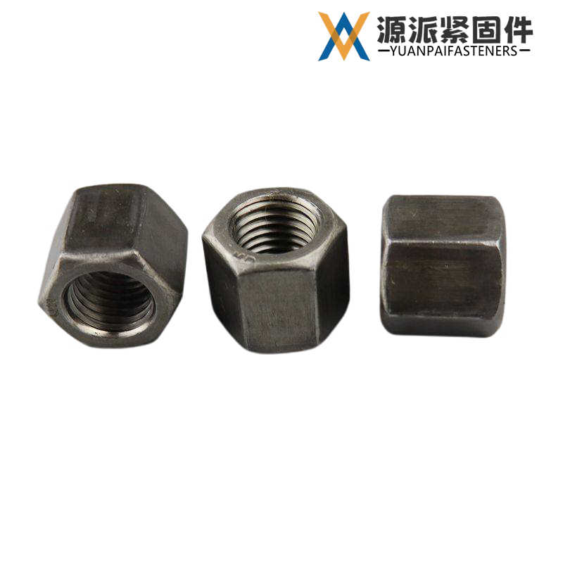 Uncoated Natural Heavy Thick Hex Nut, Extra Thick Plain Hex Nut thumbnail 2