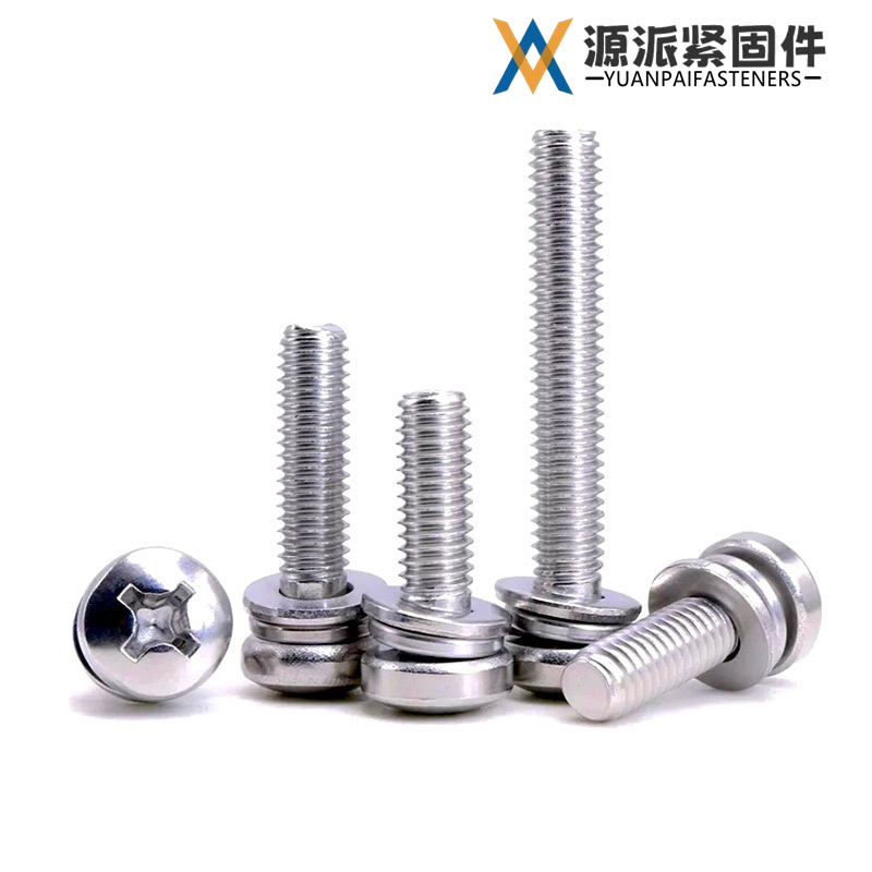 Phillips Pan Head Combination Screw GB/T 9074.4  GB/T 9074.8 DIN 6900-3