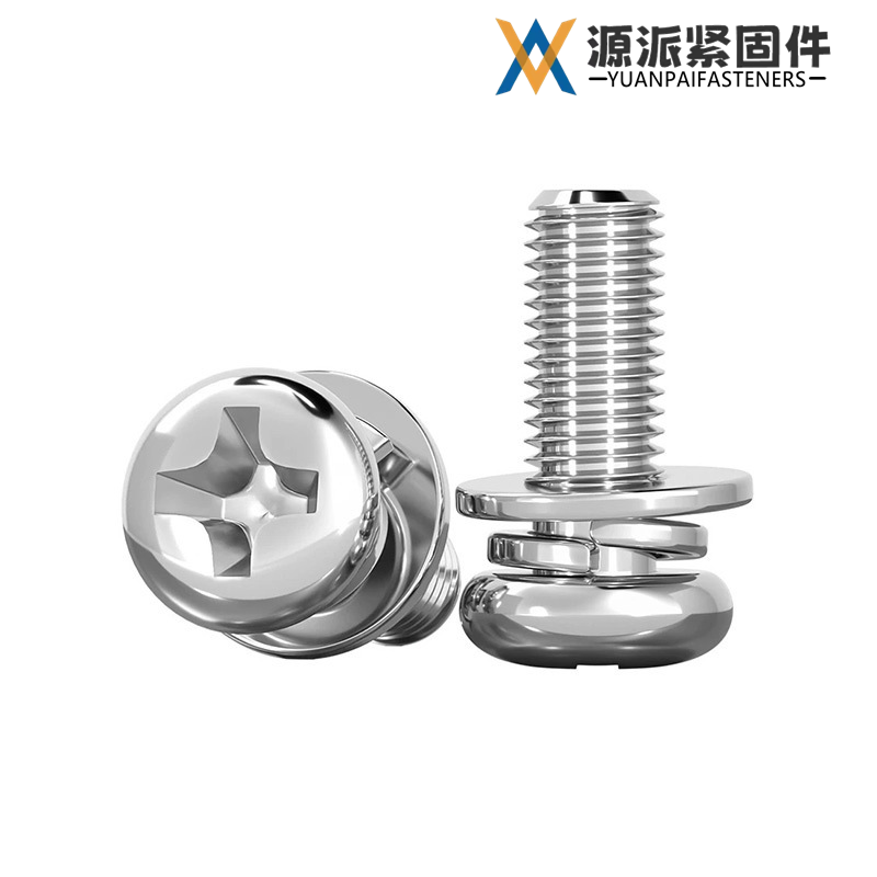 Phillips Pan Head Combination Screw GB/T 9074.4  GB/T 9074.8 DIN 6900-3 thumbnail 2